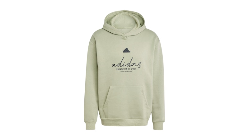 adidas Brand Love Fleece Hoodie Tent Green