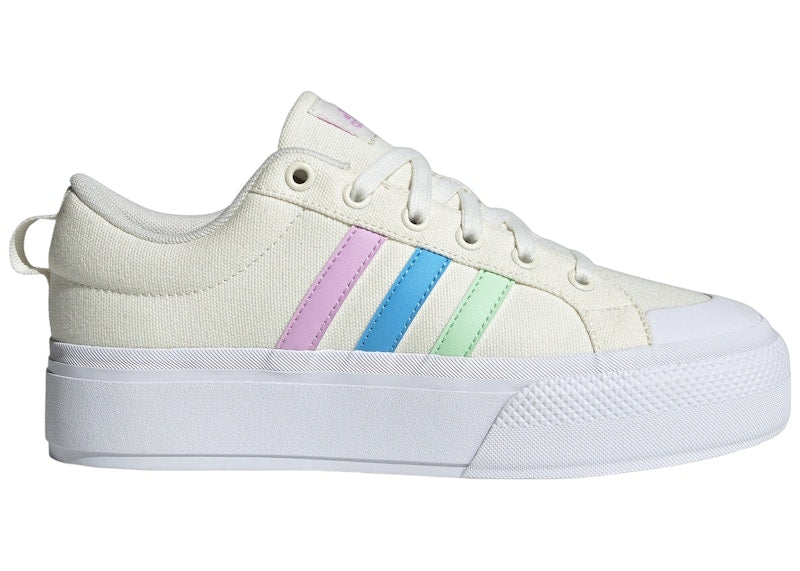 adidas Bravada 2.0 Platform Off White Semi Blue Burst Bliss Lilac (Women's)