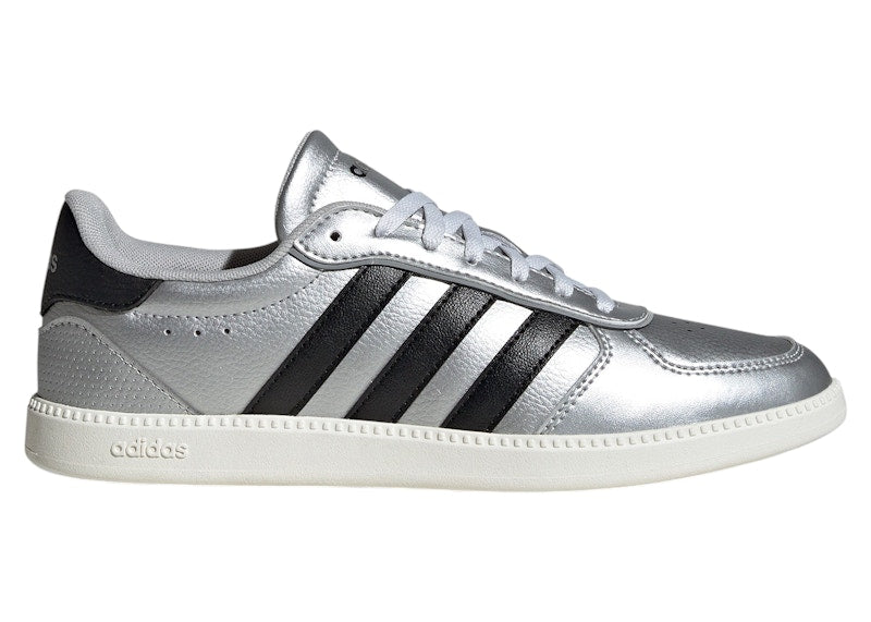 adidas Breaknet Sleek Matte Silver Core Black Off White (Women's)