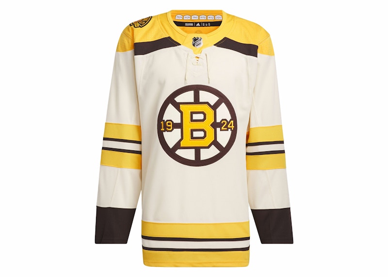 adidas Bruins Anniversary Third Jersey Beige 15