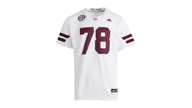 adidas Bulldogs Premier Away Jersey Mississippi State White