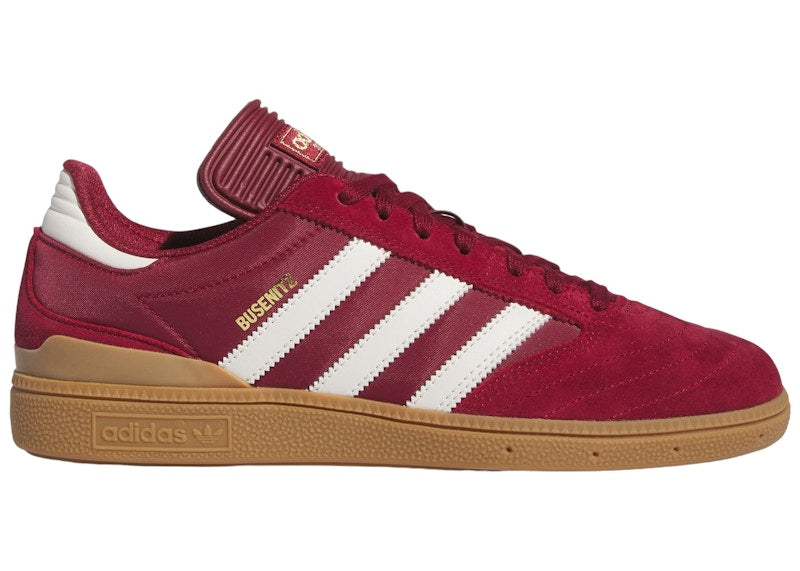 adidas Busenitz Collegiate Burgundy Chalk White Gold Metallic