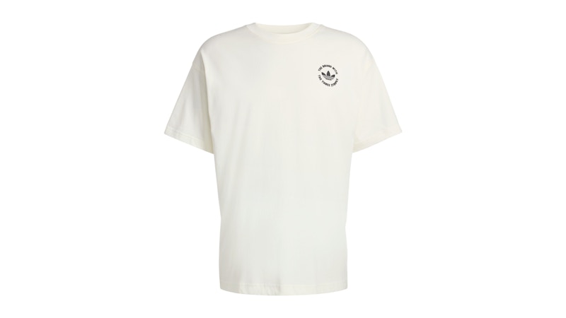 adidas Camel Treffy Graphic T-Shirt Off White