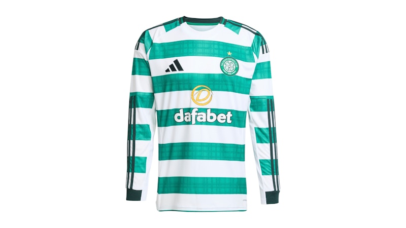adidas Celtic FC 25/26 Long Sleeve Home Jersey White