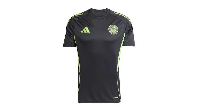 adidas Celtic FC Tiro 25 Competition Jersey Black Semi Solar Green
