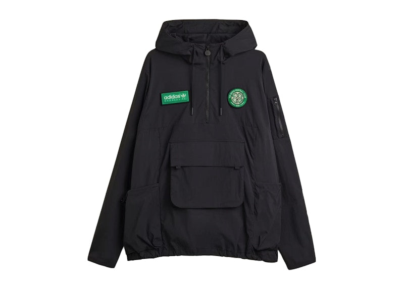 adidas Celtic SPZL F.C. Smock Jacket Black