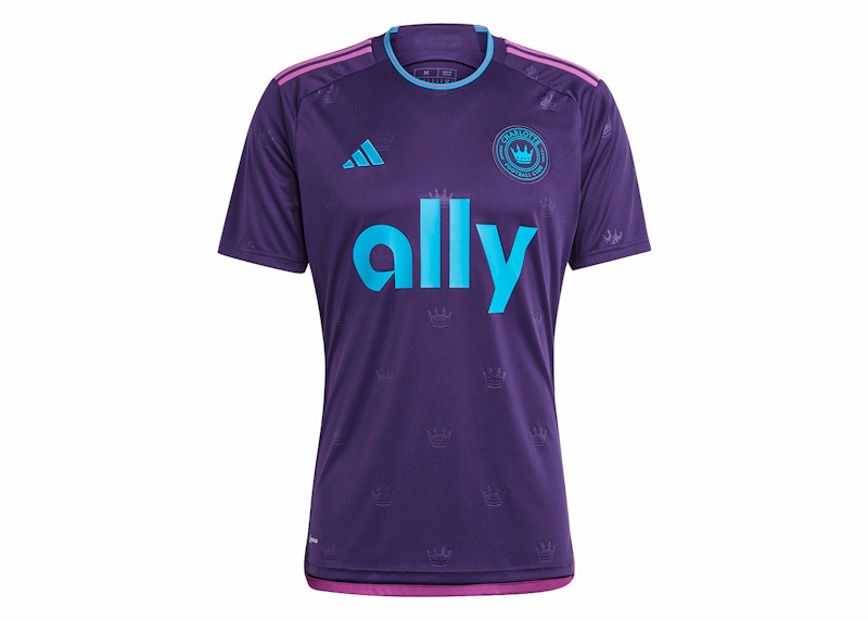 adidas Charlotte FC 23/24 Away Jersey Dark Purple/Sharp Blue