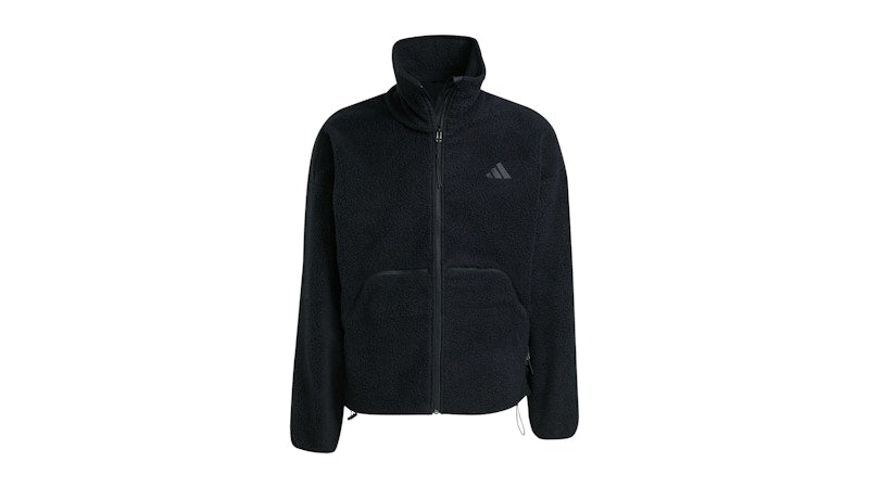 adidas City Tech High Pile Fleece Full-Zip Jacket Black