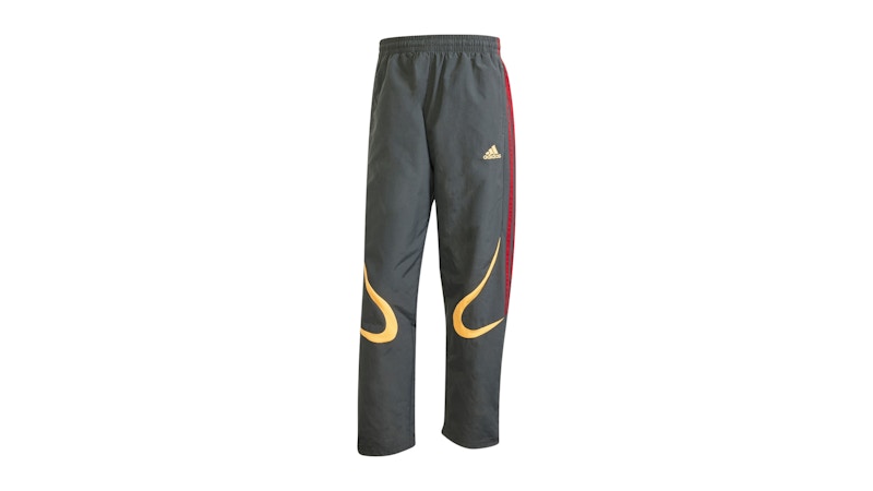 adidas Climacool Track Tracksuit Pant Grey Six Flash Orange Team Victory Red