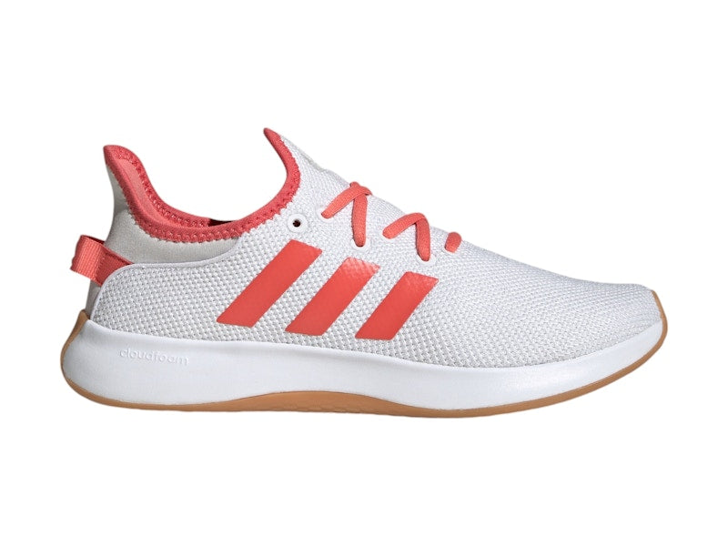 adidas Cloudfoam Pure Cloud White Preloved Scarlet Grey (Women's)