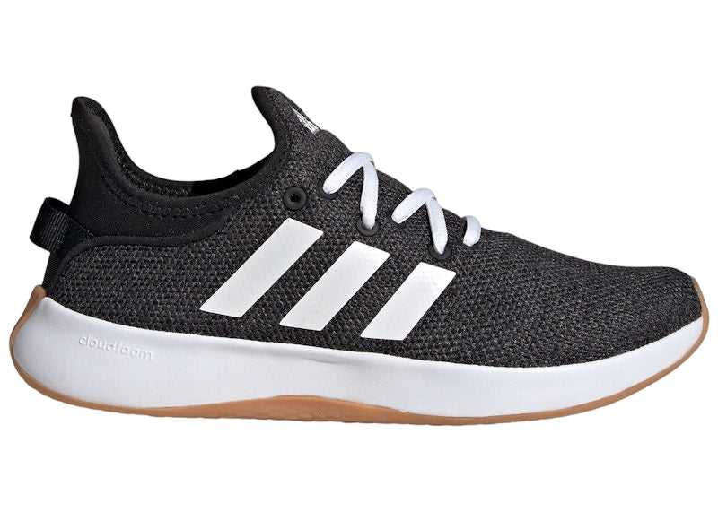 adidas Cloudfoam Pure Core Black Cloud White Grey (Women's)