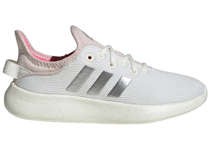 adidas Cloudfoam Pure Sportswear Off White Silver Metallic Putty Mauve (GS)