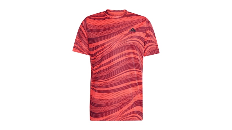 adidas Club Climacool Graphic Tee Shadow Red Semi Lucid Red