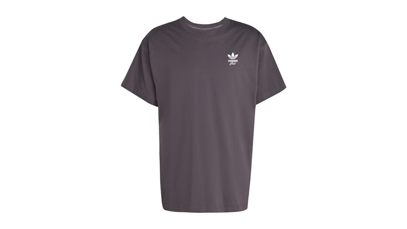 adidas Club GFX Oversized T-Shirt Grey Strata