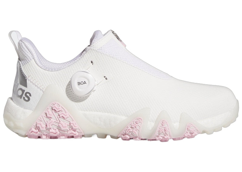 adidas Codechaos 22 Spikeless Golf Cloud White Silver Metallic Clear Pink (Women's)