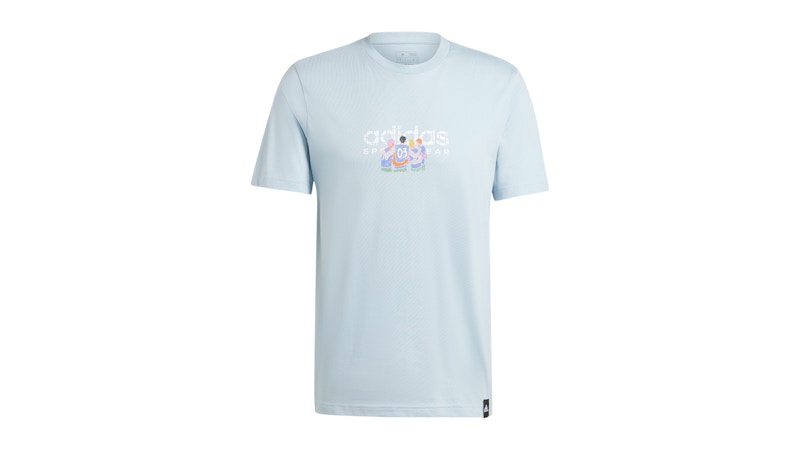 adidas Codes Linear Graphic T-Shirt Wonder Blue