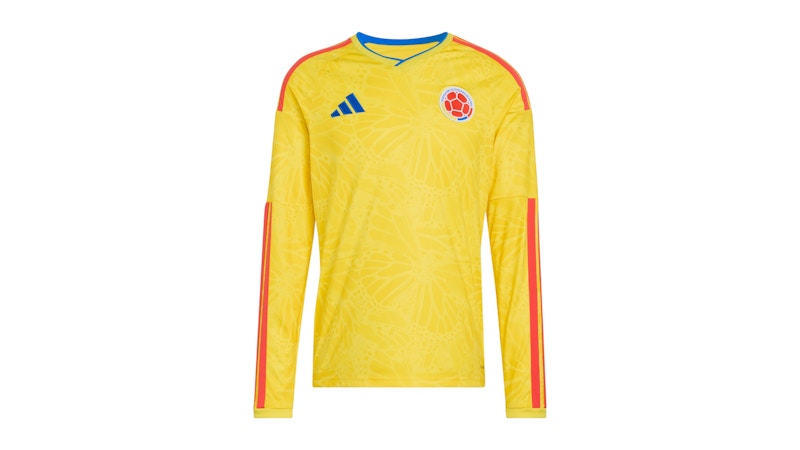 adidas Colombia 2026 Home Long Sleeve Jersey Impact Yellow