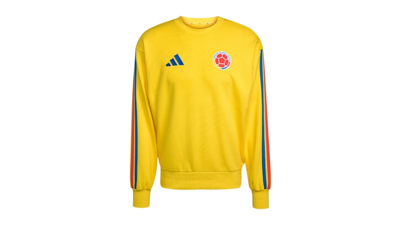 adidas Colombia DNA Crew Sweatshirt Impact Yellow