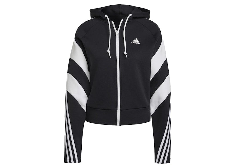adidas Colorblock Full-Zip Jacket Black/White