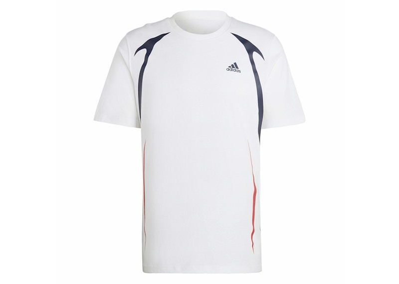adidas Colorblock Tee White/Bright Red/Legend Ink
