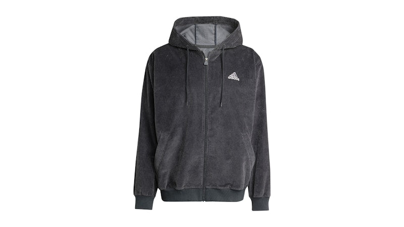 adidas Cord Hoodie Carbon