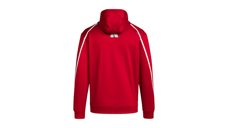 adidas Cornhuskers Pullover Hoodie Red