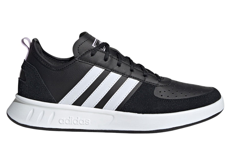 adidas Court 80s Core Black Cloud White Purple Tint (Women's)