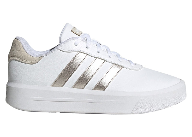 adidas Court Platform Cloud White Champagne Met. Alumina (Women's)