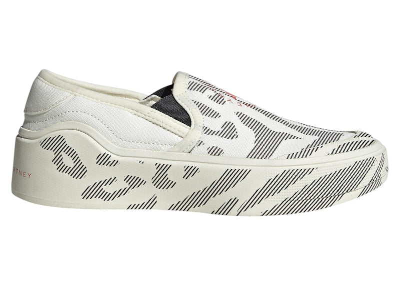 adidas Court Slip-On by Stella McCartney Off White Core Black Active Red