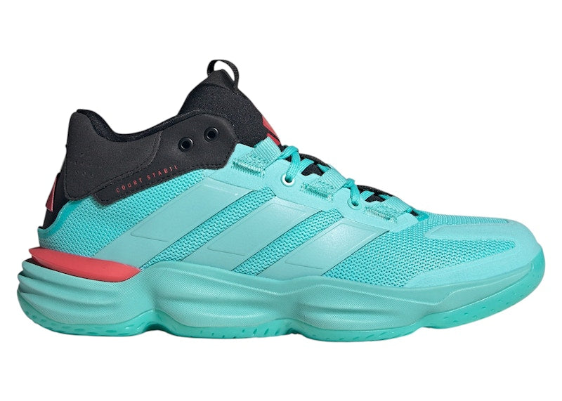 adidas Court Stabil Indoor Flash Aqua Semi Lucid Red