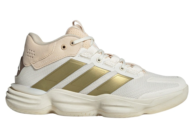 adidas Court Stabil Indoor Off White Gold Metallic Crystal Sand (Women's)