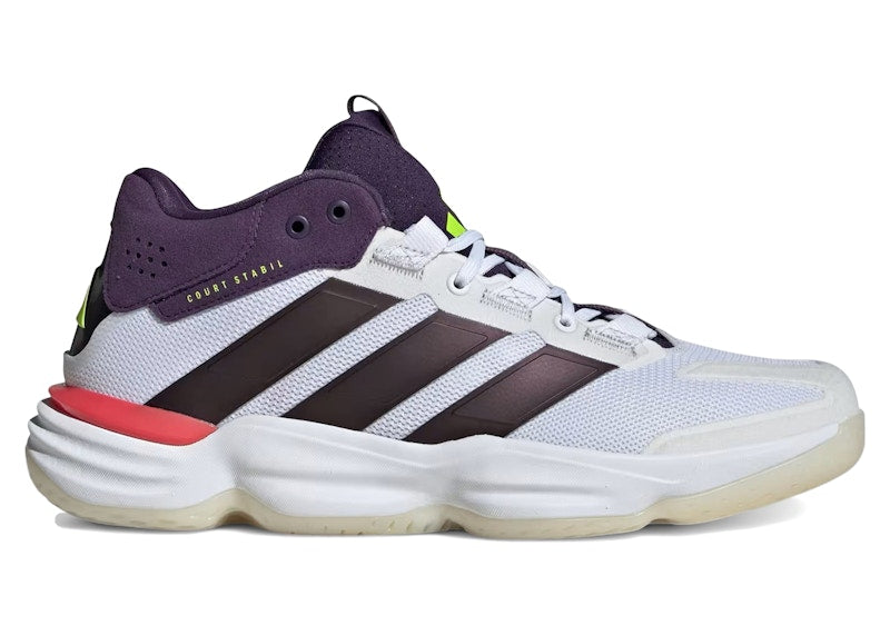 adidas Court Stabil Indoor White Aurora Plum
