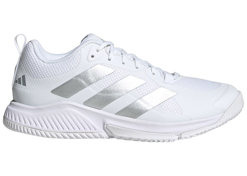 adidas Court Team Bounce 2.0 Cloud White Silver Metallic Grey (Women's)