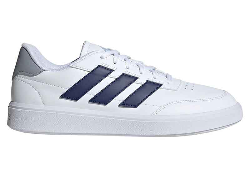 adidas Courtblock Cloud White Dark Blue Halo Silver