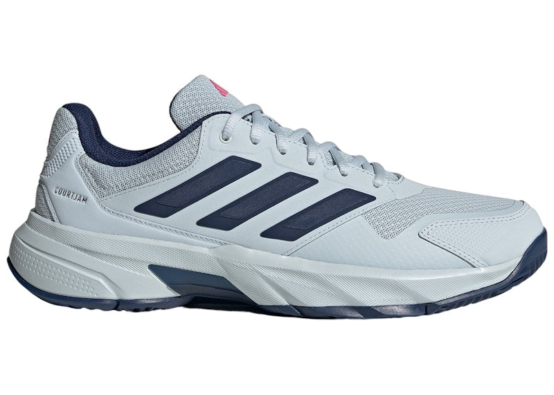 adidas Courtjam Control 3 Halo Blue Dark Blue Team Shock Pink