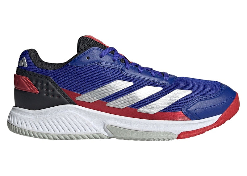 adidas Courtquick Padel Lucid Blue Silver Metallic Lucid Red