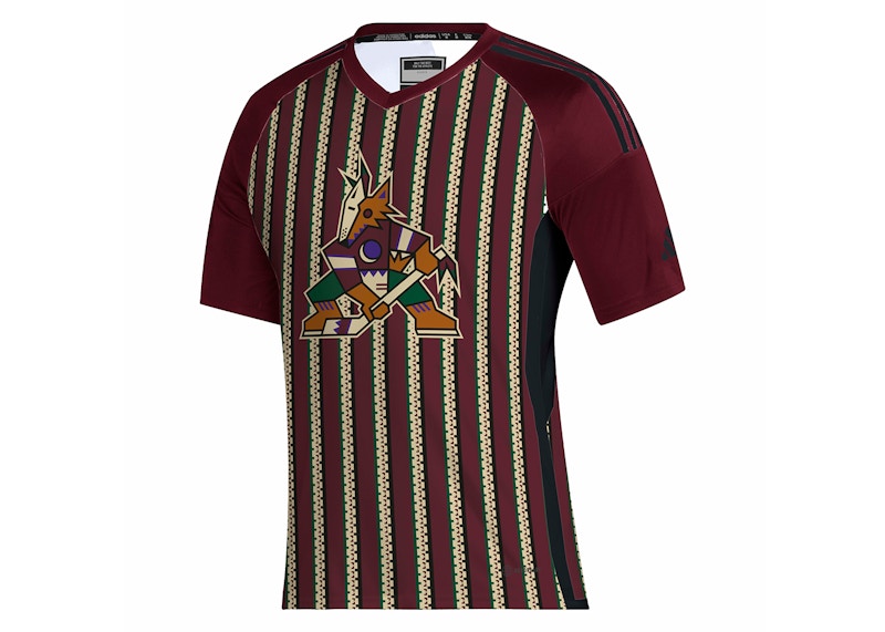 adidas Coyotes Hockey Tee Team Colleg Burgundy/Black/Multi