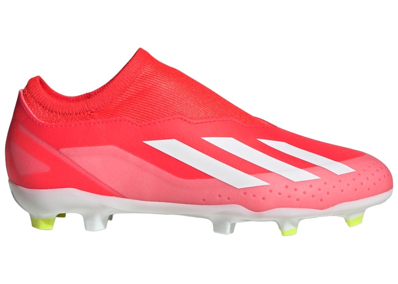 adidas Crazyfast League Laceless FG Solar Red Cloud White Team Solar Yellow (GS)