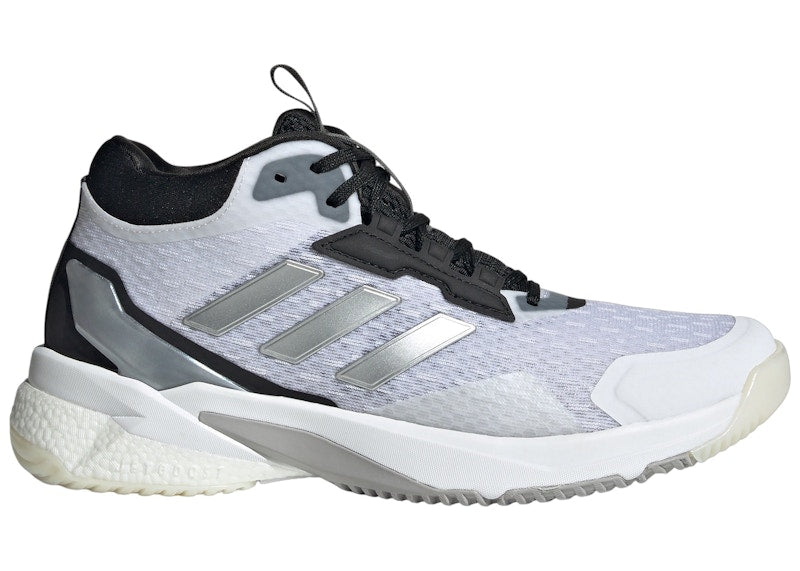 adidas Crazyflight 5 Mid Indoor Cloud White Silver Metallic Core Black (Women's)