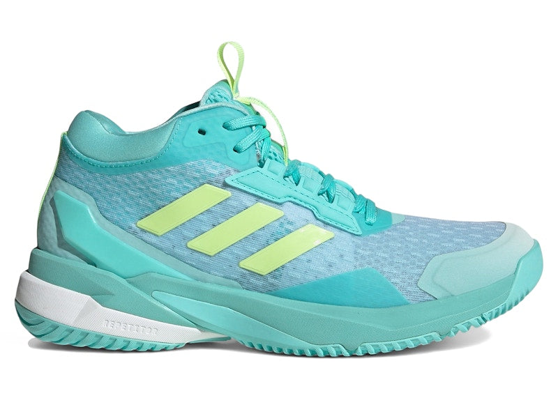 adidas Crazyflight 6 Mid Indoor Flash Aqua Hi-Res Yellow (Women's)