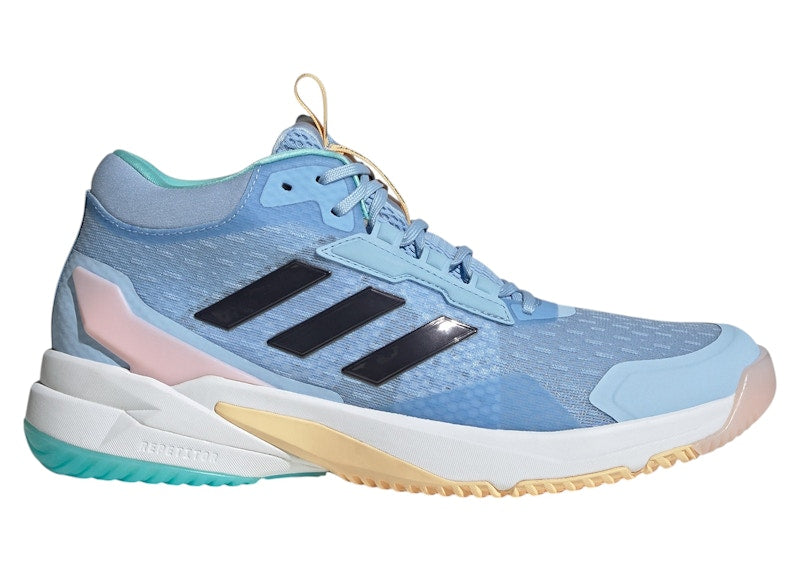 adidas Crazyflight 6 Mid Indoor Glow Blue Shadow Navy Flash Aqua (Women's)