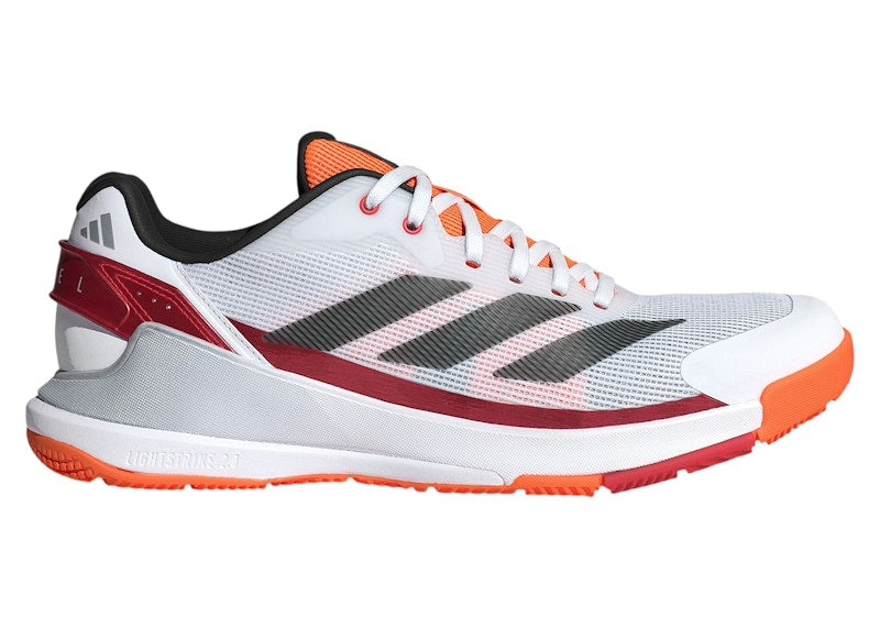 adidas Crazyquick Padel White Black Lucid Orange