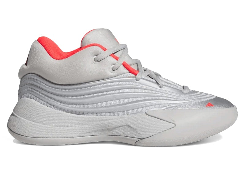 adidas Dame 10 Silver Metallic Lucid Red (GS)