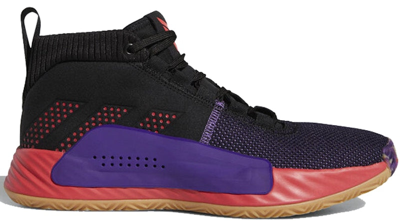 adidas Dame 5 Black Red Purple
