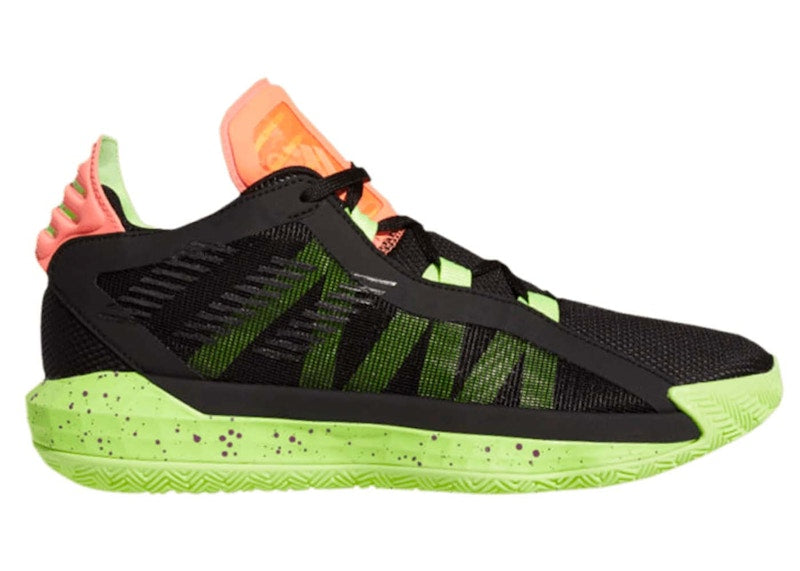 adidas Dame 6 Black Signal Green Coral