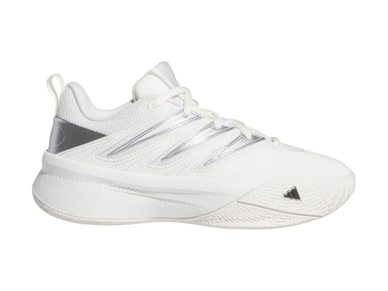 adidas Dame Certified 3 Core White Core Black Silver Metallic (GS)