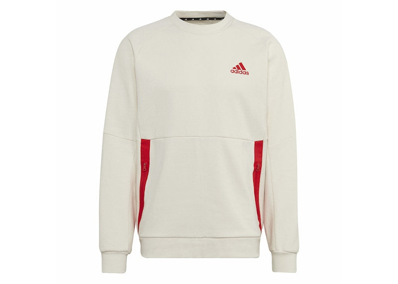 adidas Designed For Gameday Crew Sweatshirt Wonder White