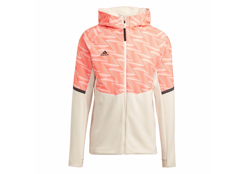 adidas Designed For Gameday Full-Zip Hoodie Wonder White