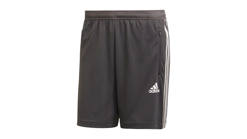 adidas Designed To Move 3-Stripes Shorts Grey Six/White