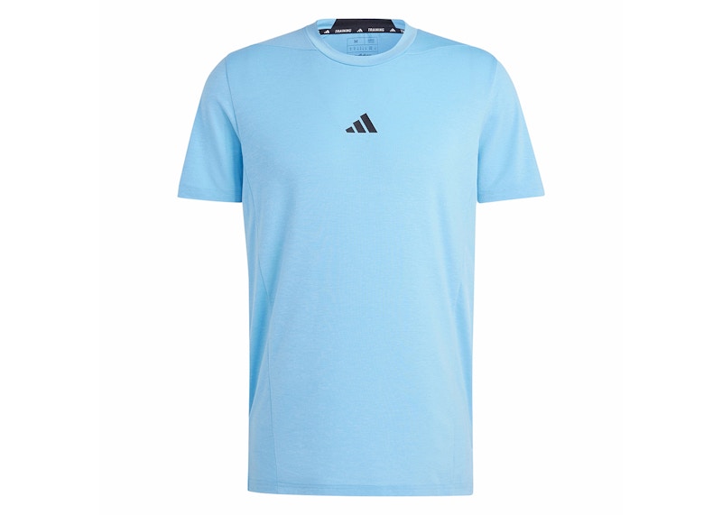 adidas Designed for Training Workout Tee Semi Blue Burst